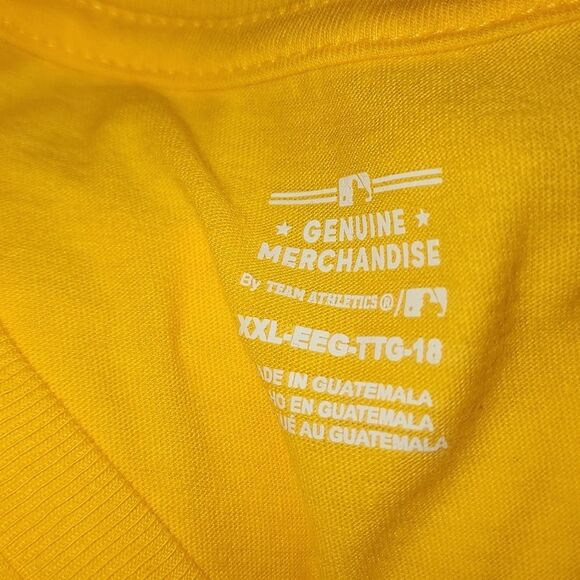 Youth Gold Oakland Athletics Repeat Logo T-Shirt - Picture 5 of 6